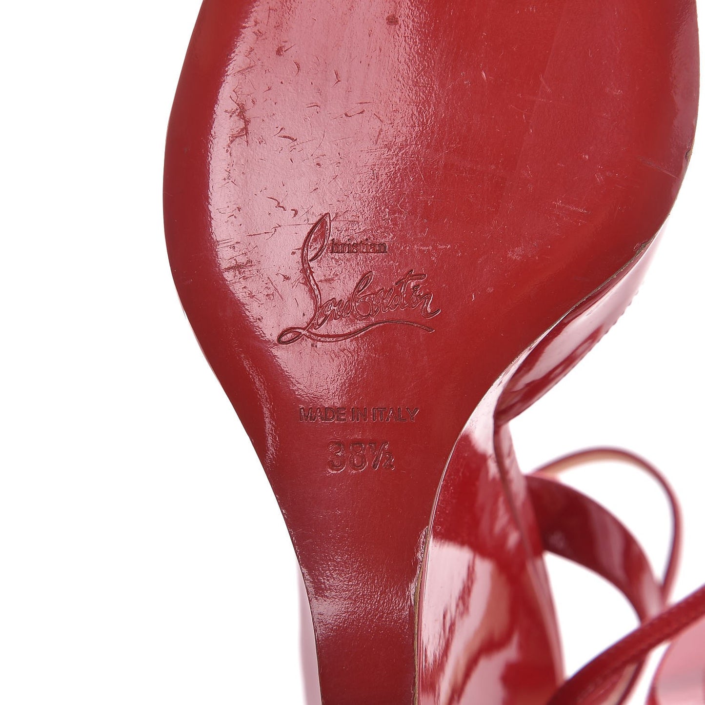 Patent Very Very 100 Wedge Sandals 38.5 Red