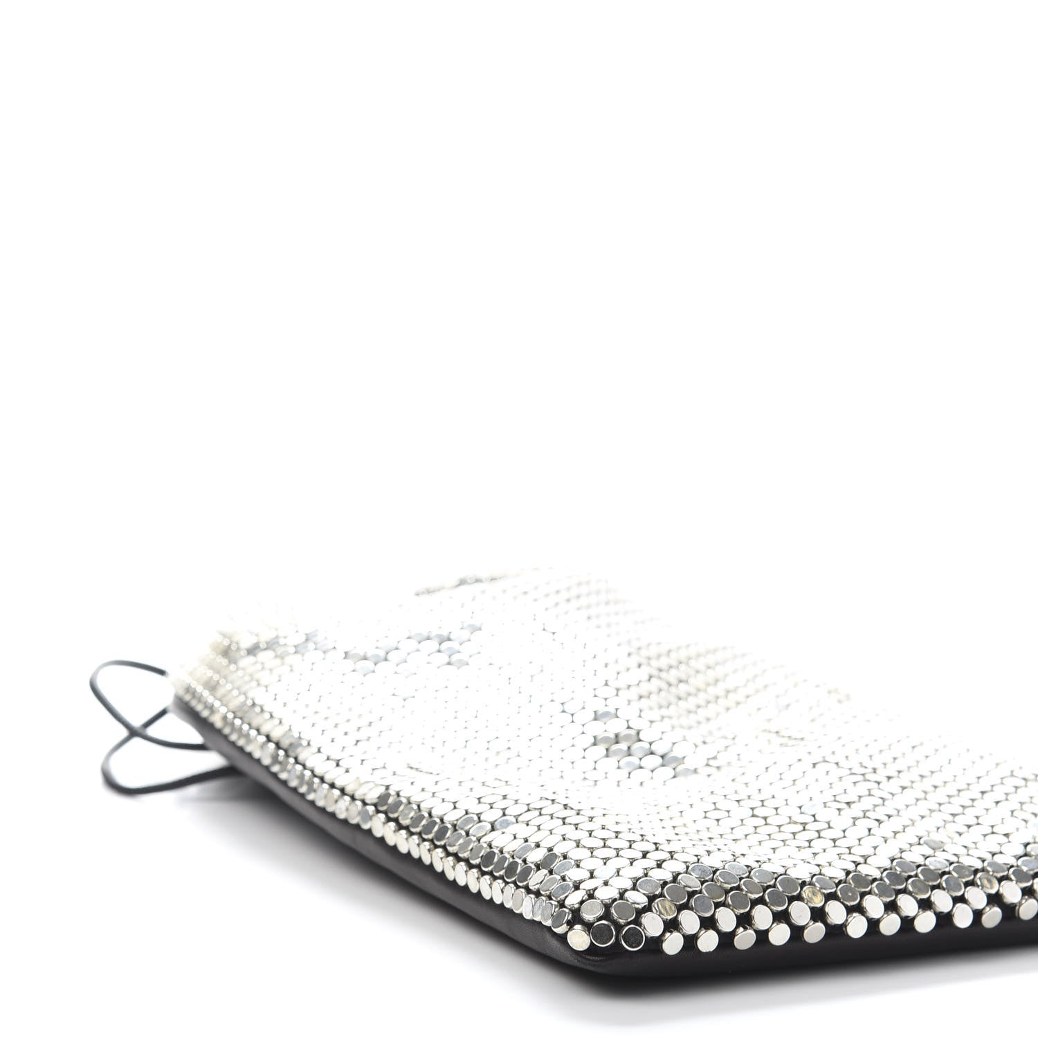 Alexander Wang Calfskin Sequin Ryan Mini Drawstring Black Silver 5 of 7