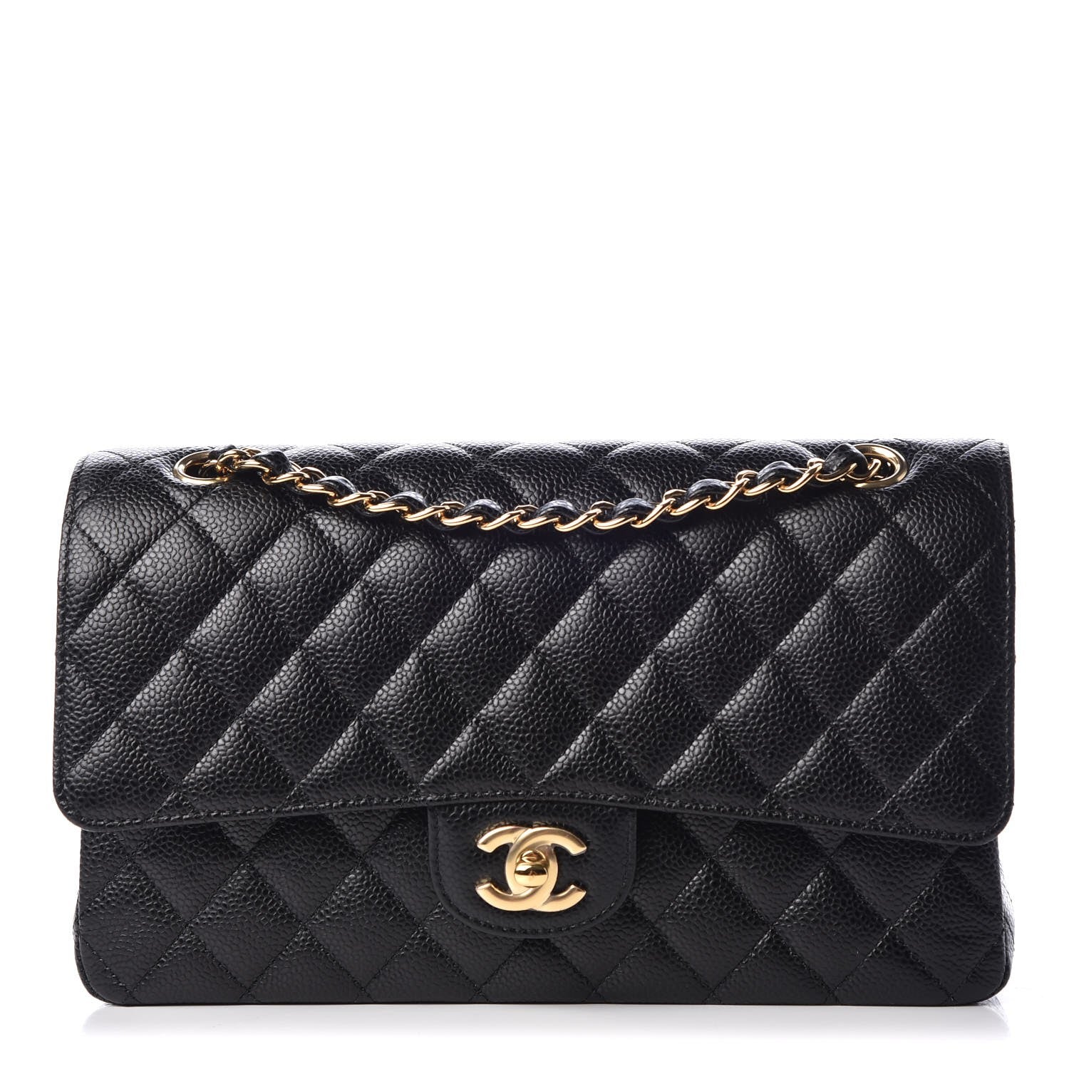 Chanel Caviar Quilted Medium Double Flap Black 1 of 7