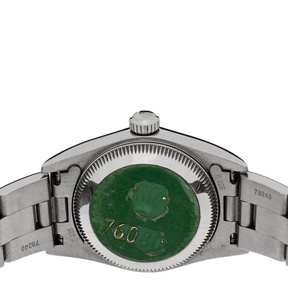 Rolex Stainless Steel 24mm Oyster Perpetual Watch Black 76080 8 of 8