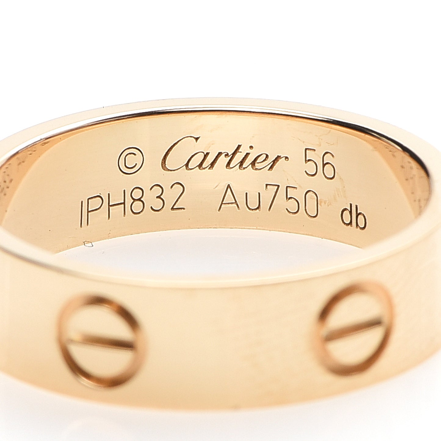 18K Yellow Gold 5.5mm LOVE Ring 56 7.5