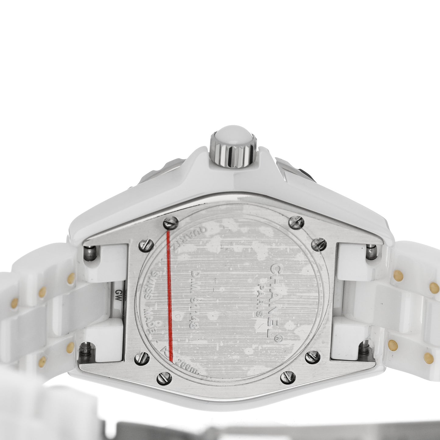 Stainless Steel Ceramic 33mm J12 Quartz Watch White