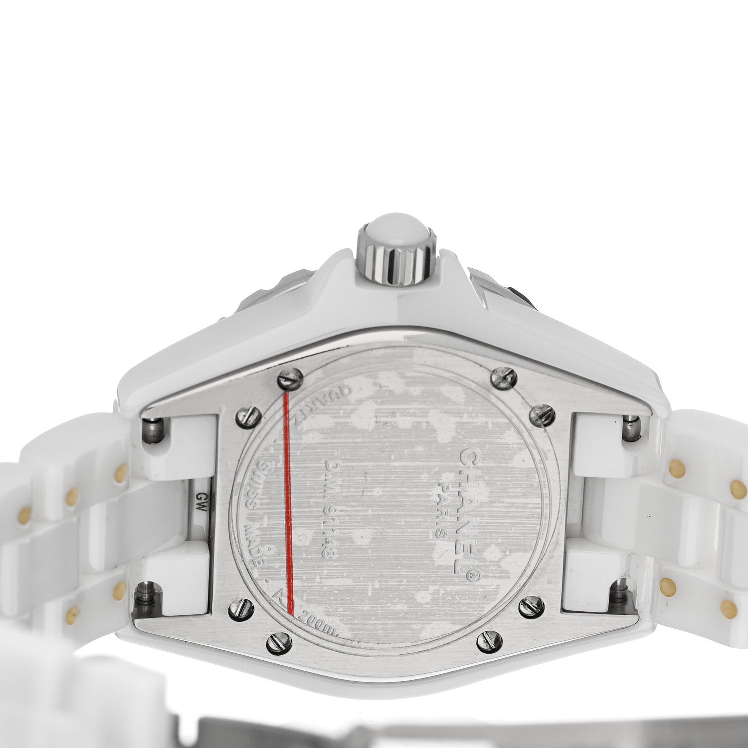 Chanel Stainless Steel Ceramic 33mm J12 Quartz Watch White 4 of 4