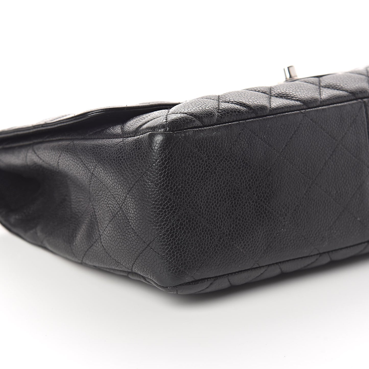 Caviar Quilted Jumbo Single Flap Black