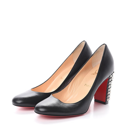 Christian Louboutin Nappa Studded Marimalus 85 Pump 38.5 Black 3 of 7