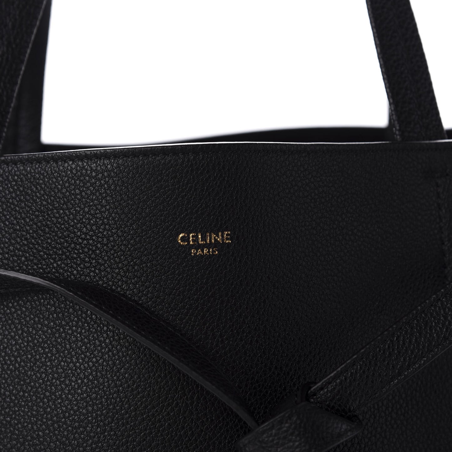 Soft Grained Calfskin Small Belt Cabas Phantom Black