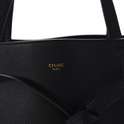 Celine Soft Grained Calfskin Small Belt Cabas Phantom Black 10 of 10