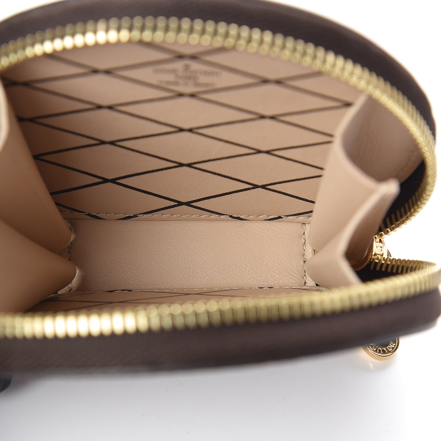 Louis Vuitton Calfskin Catogram Micro Boite Chapeau Marron 4 of 8