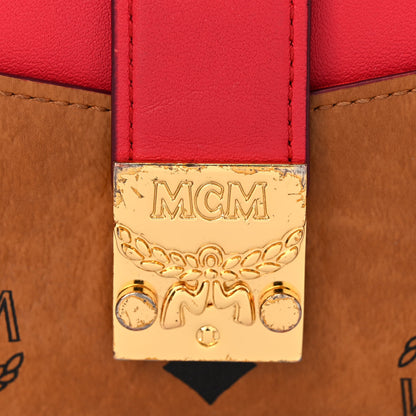 MCM Visetos Patricia Card Case Cognac Red 5 of 16