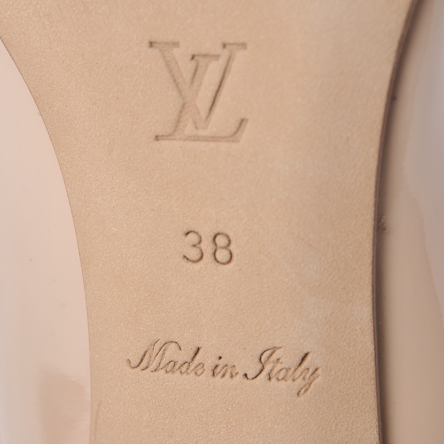 Louis Vuitton Patent Calfskin Eyeline Pumps 38 Nude 10 of 11