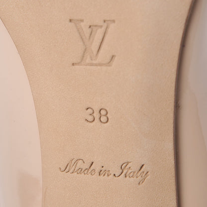 Louis Vuitton Patent Calfskin Eyeline Pumps 38 Nude 10 of 11