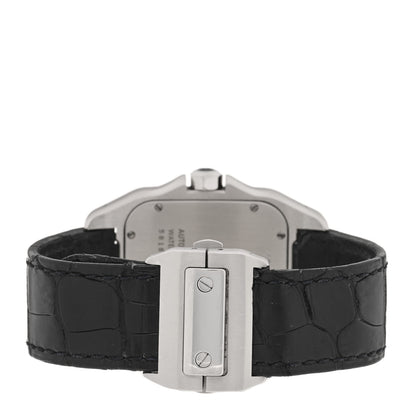 Cartier Stainless Steel Alligator 38mm Santos 100 Automatic Watch 3 of 5