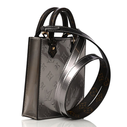 Louis Vuitton Vernis Monogram Petit Sac Plat Taupe Metallise 3 of 10