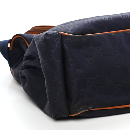 Gucci Nylon Monogram Light Diaper Bag Blue 8 of 11