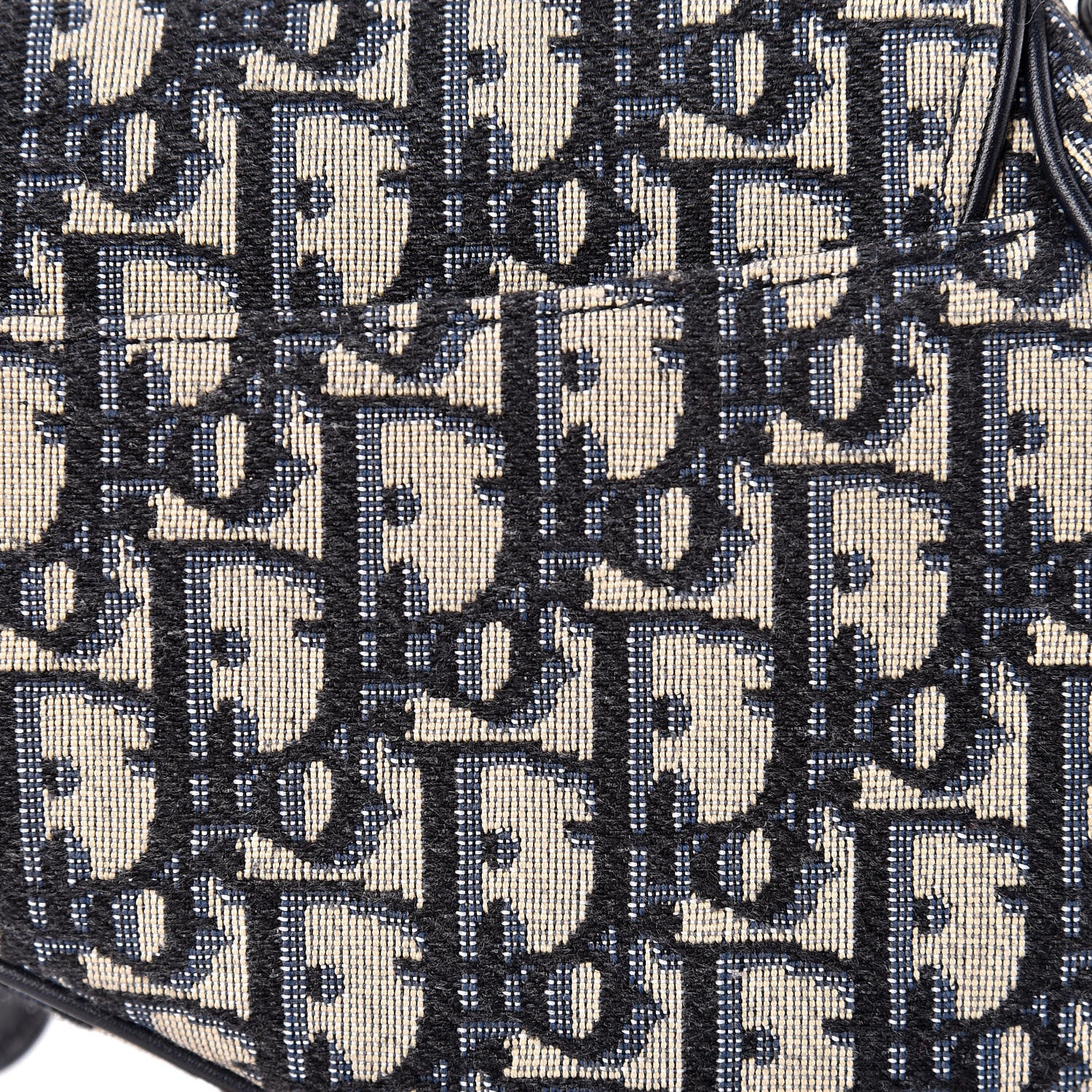 Christian Dior Oblique Mini Saddle Bag Blue 11 of 11