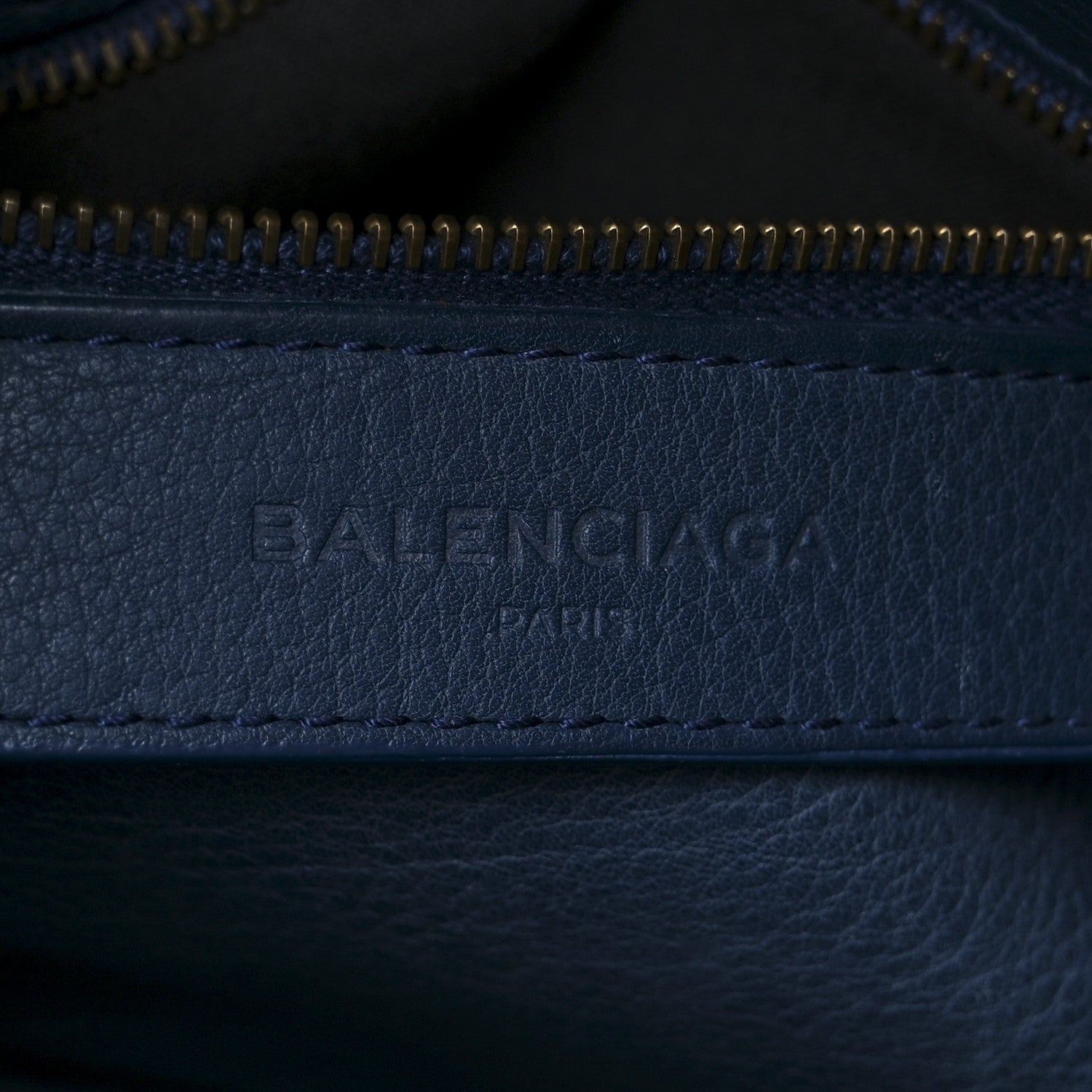 Balenciaga Veau Soyeux Perforated Blackout Hardware S City Bleu Marine 7 of 11