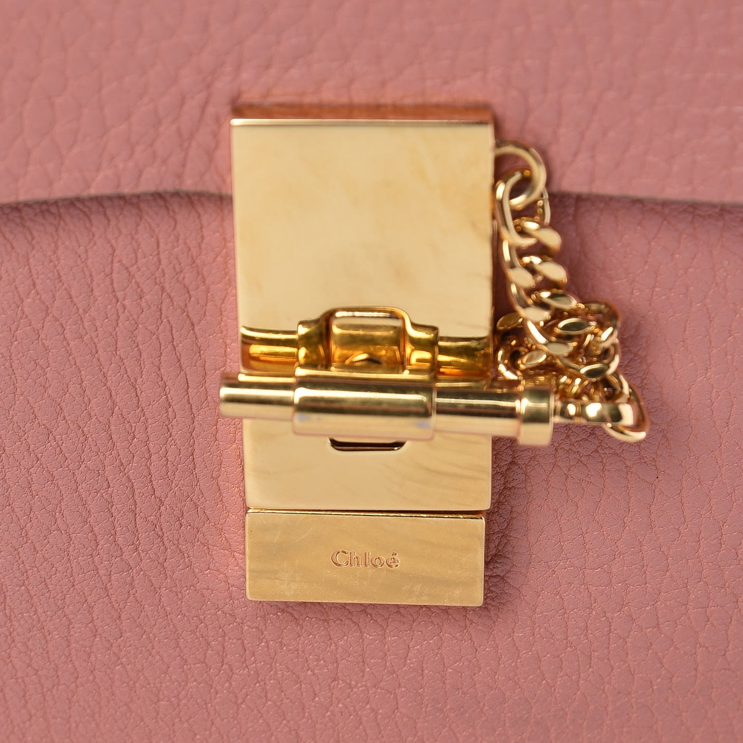 Grained Lambskin Drew Shoulder Bag Misty Rose