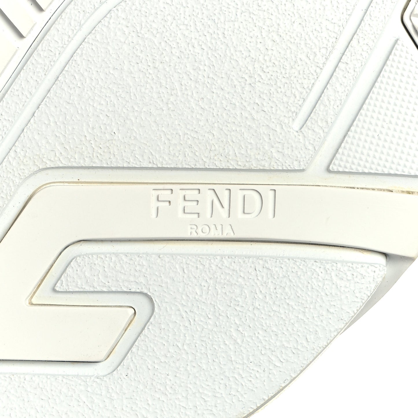 Nylon Suede Transparent Fendi Flow Low Top Sneakers 39 White