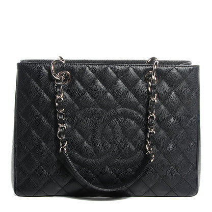 Chanel Caviar Quilted Grand Shopping Tote GST Black 1 of 7