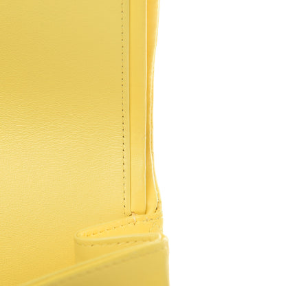 Chanel Lambskin Quilted Maxi Double Flap Yellow 12 of 12