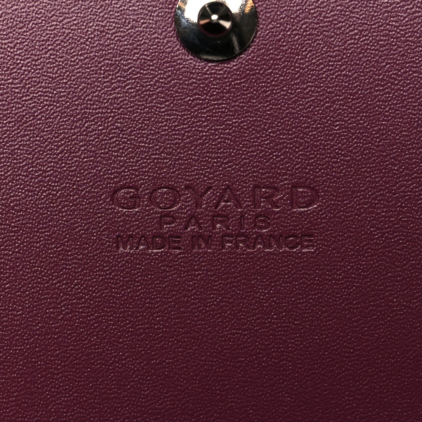 Goyardine Varenne Continental Wallet Burgundy