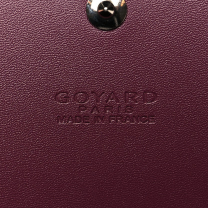 Goyard Goyardine Varenne Continental Wallet Burgundy 6 of 9