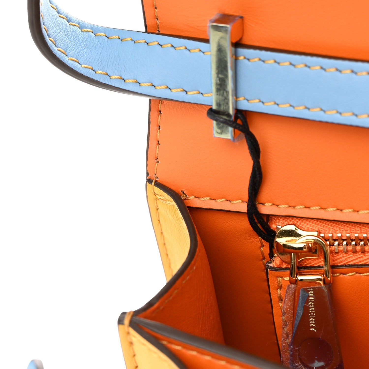 Burberry Calfskin Small TB Bag Orange Multicolor 12 of 12