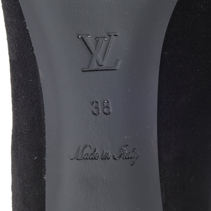 Louis Vuitton Suede Uniformes Pump 38 Black 6 of 9