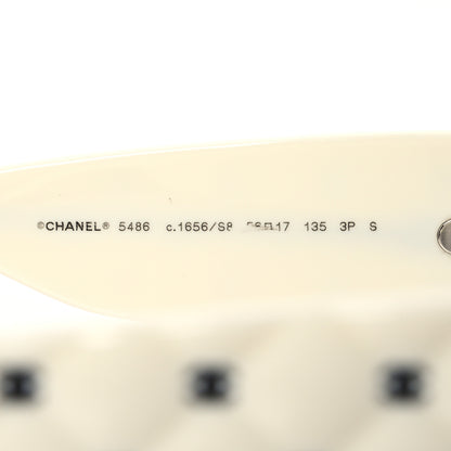 Chanel Acetate Quilted CC Sunglasses 5486 White Black 5 of 8