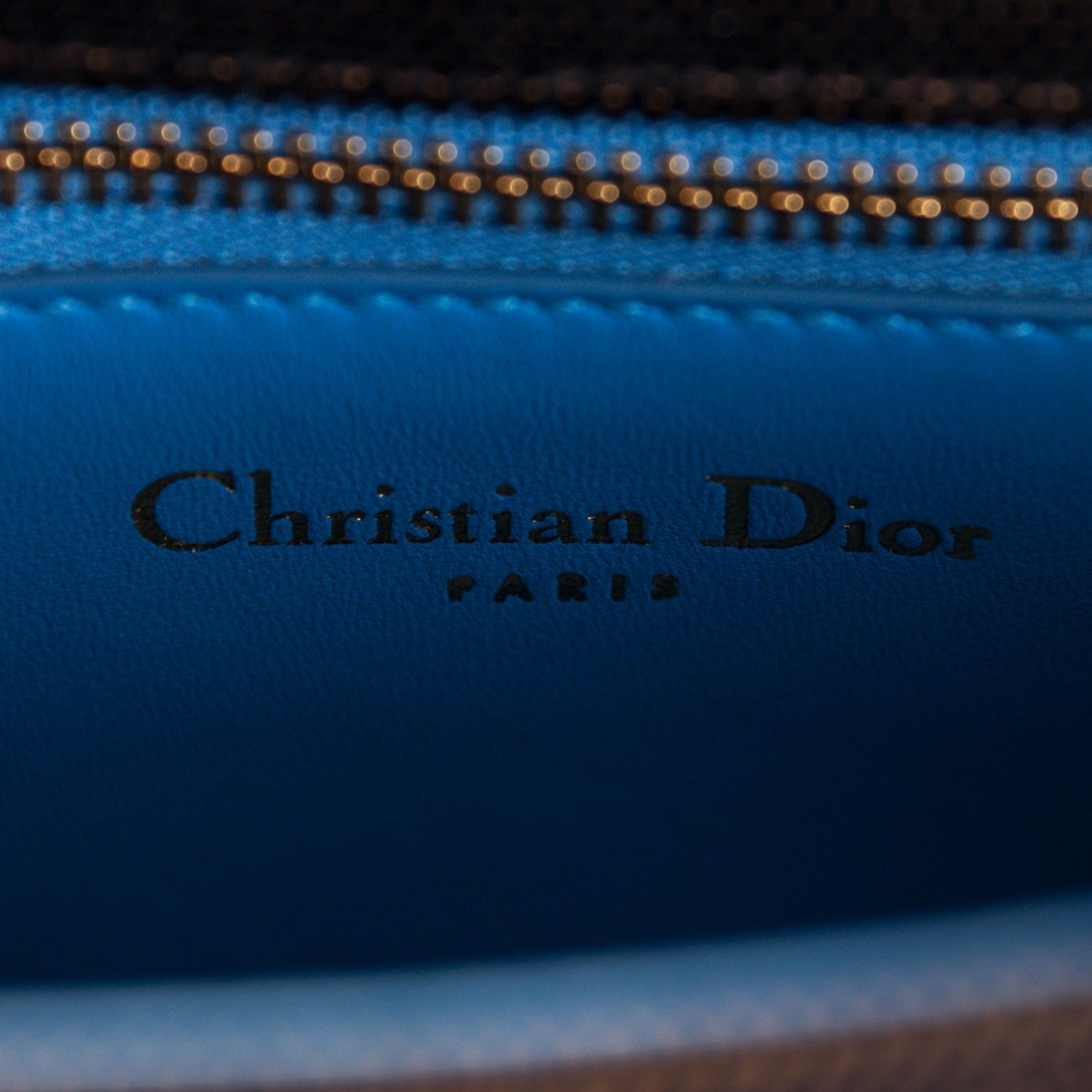 Christian Dior Velvet Crystal Small Diorama Club Flap Bag Navy Blue 6 of 6