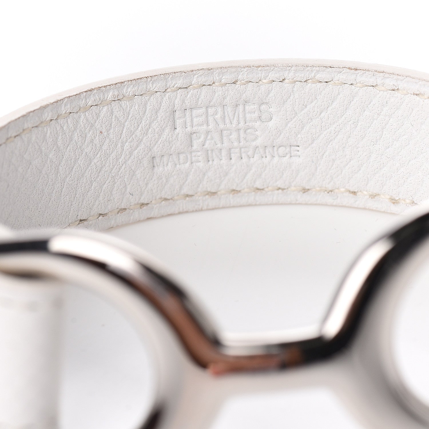 Hermes Epsom Pavane Cuff S White 3 of 4