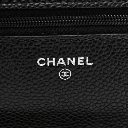 Chanel Caviar Quilted Wallet on Chain WOC Black 6 of 11
