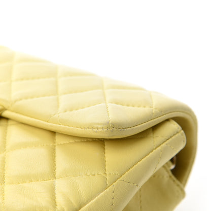Chanel Lambskin Quilted Mini Rectangular Flap Light Yellow 13 of 19