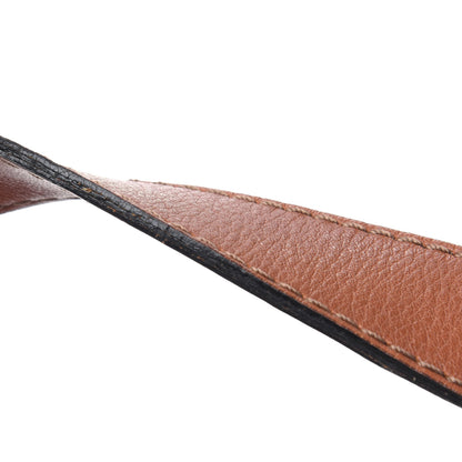 Burberry Calfskin House Check Trim Bates Shoulder Bag Cognac 30 of 33
