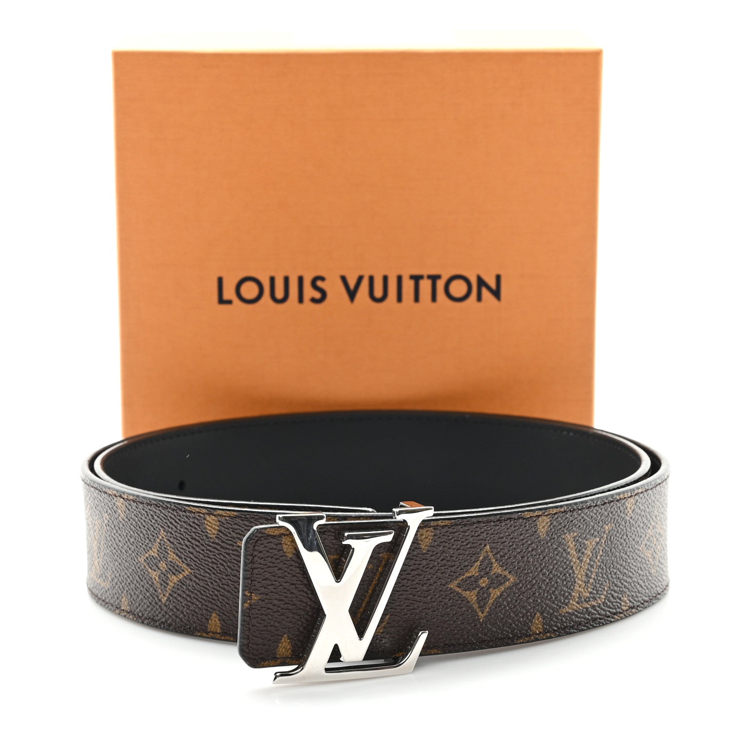 Louis Vuitton Monogram Calfskin 40mm LV Initiales Reversible Belt 100 40 Black 5 of 5