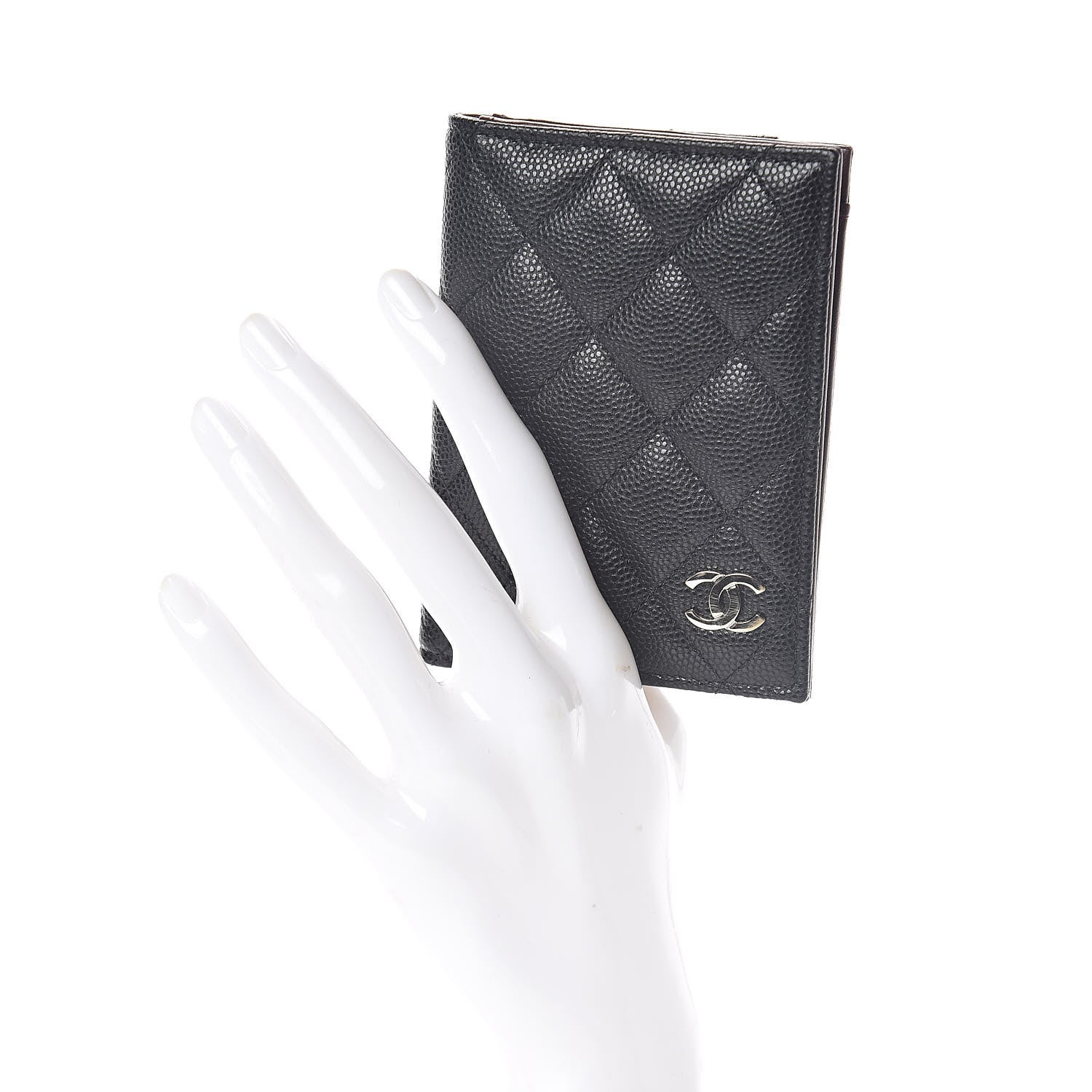 Chanel Caviar Quilted Card Holder Wallet Black 2 of 7