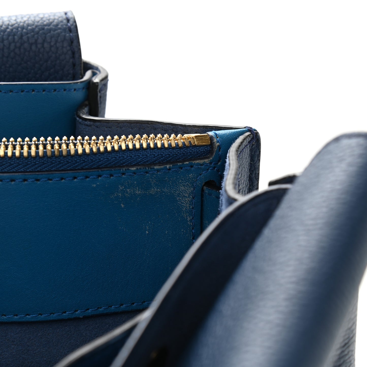 Grained Calfskin Medium Milla Tote Navy