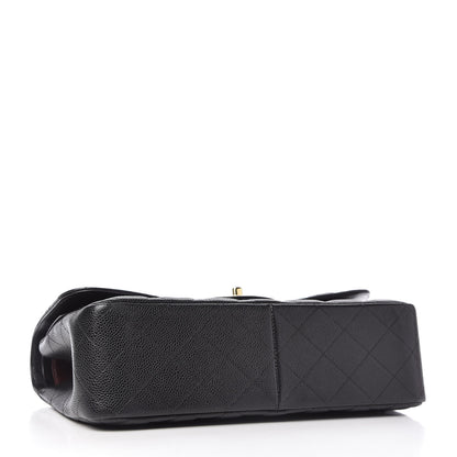 Chanel Caviar Quilted Jumbo Double Flap Black 4 of 12
