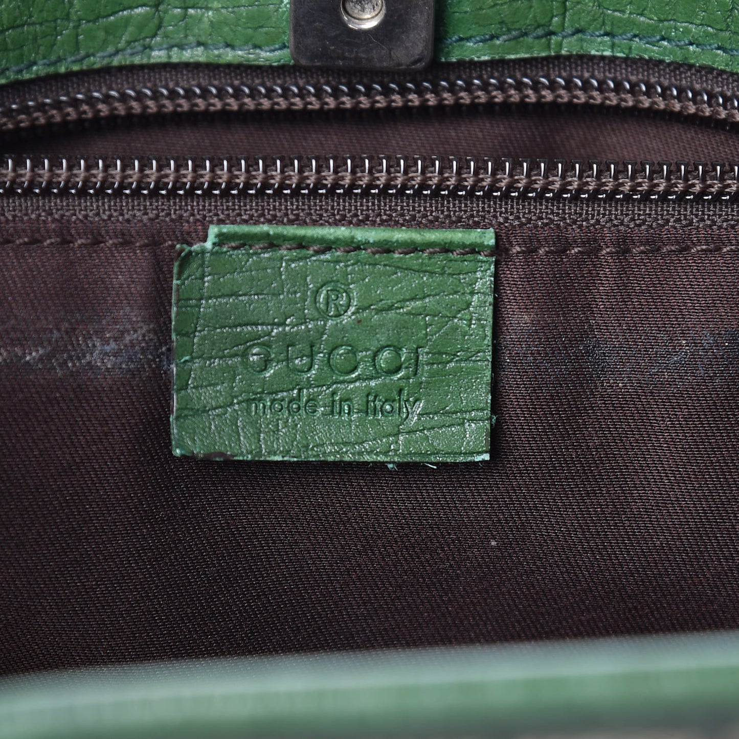 GG Plus Monogram Medium Joy Tote Green