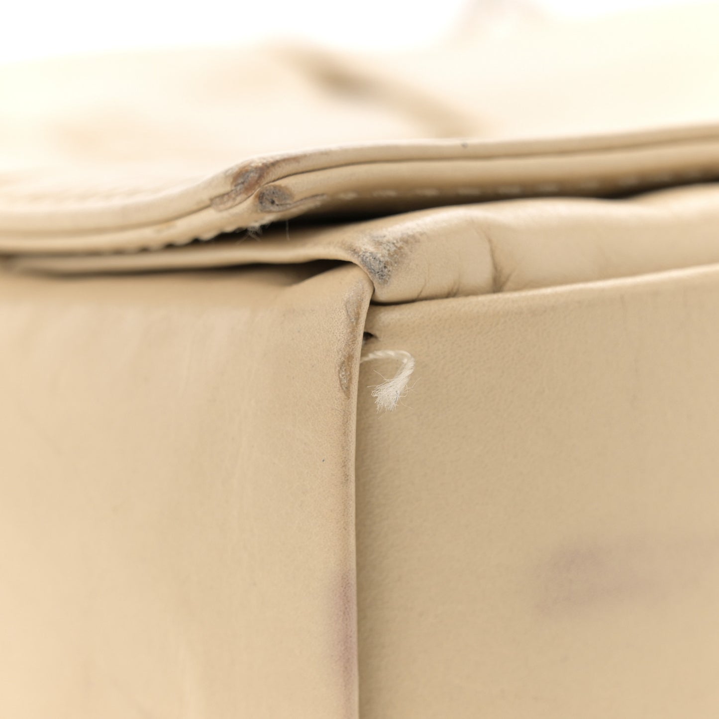 Paper Calfskin Maxi Intreccio Cassette Crossbody Bag Beige