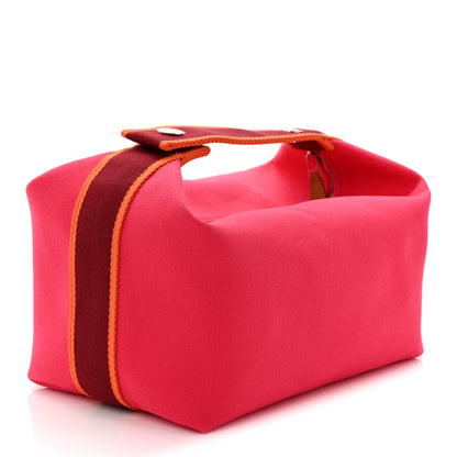 Hermes Canvas Large Bride-A-Brac Pouch Hibiscus 3 of 6