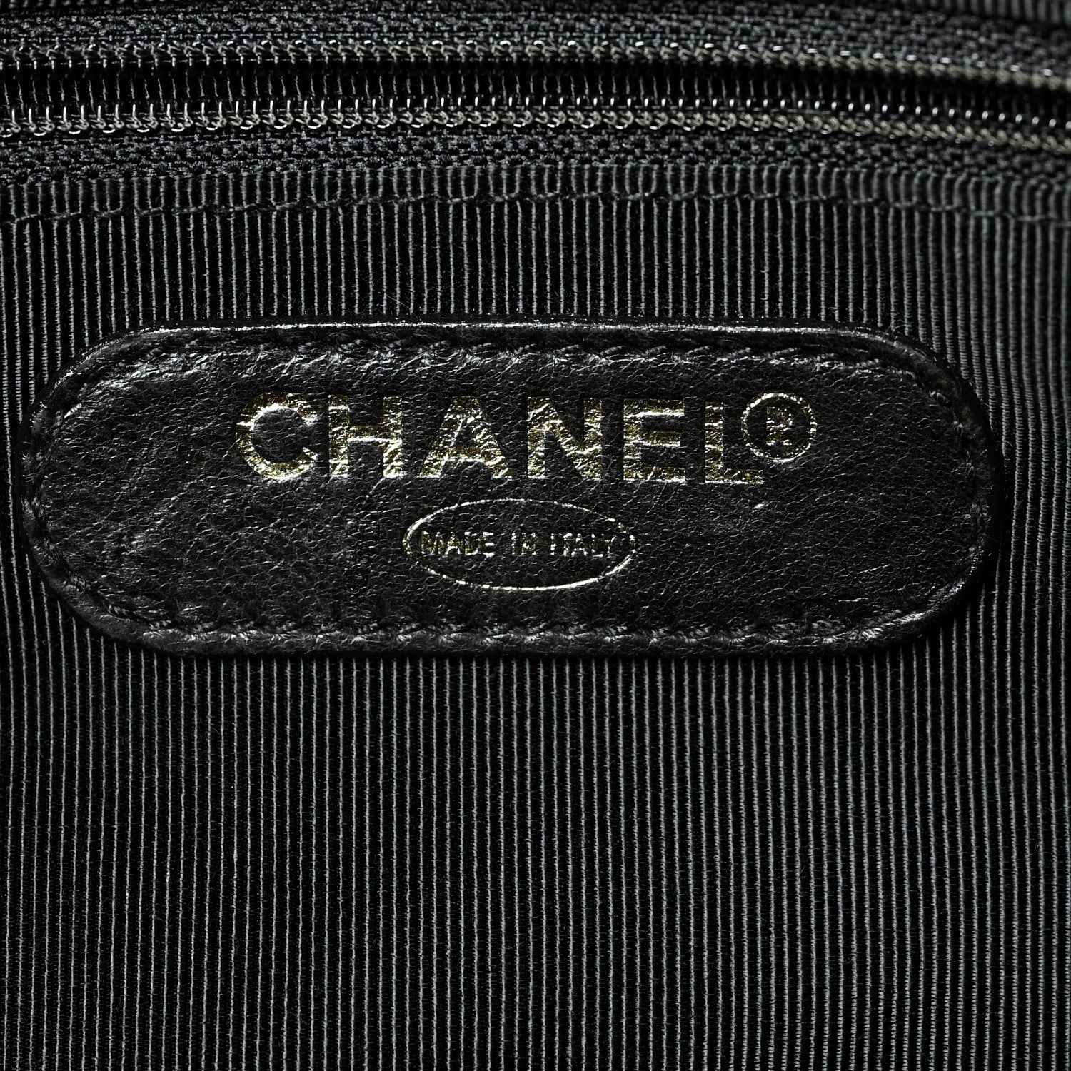 Chanel Vinyl Stitched XL Weekender Black 6 of 12