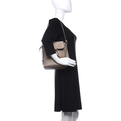 Chloe Suede Calfskin Medium Faye Backpack Motty Grey 3 of 9