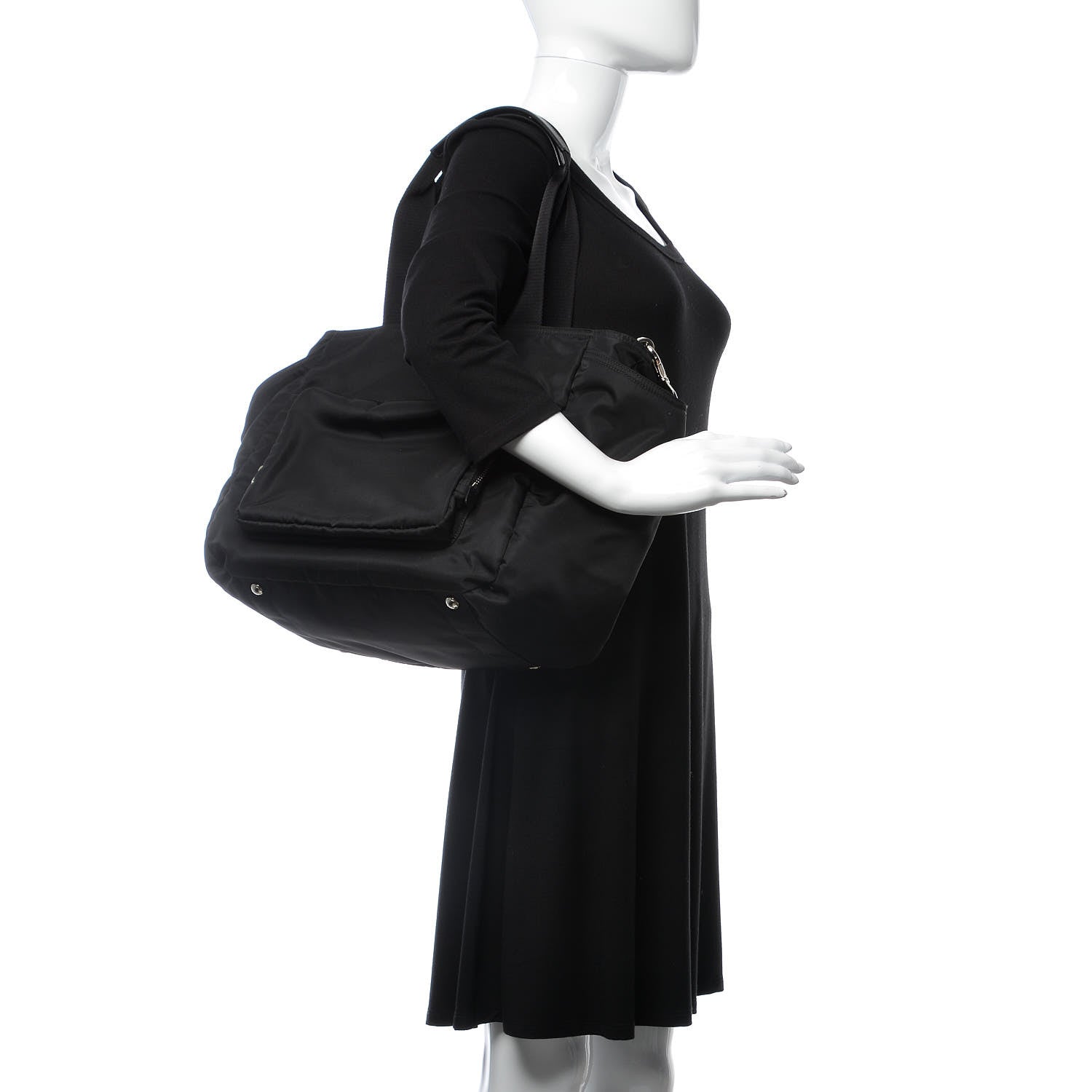 Prada Tessuto Nylon Vela Diaper Bag Black 2 of 10