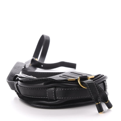 Chloe Calfskin Mini Marcie Round Crossbody Bag Black 4 of 9
