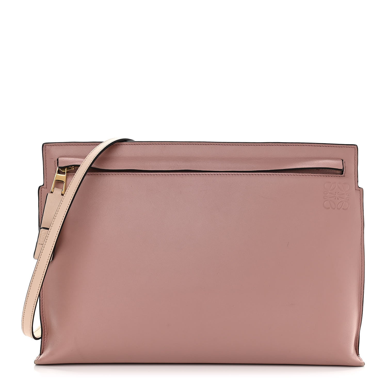 Loewe Calfskin T Pouch Bag Blush Ash 1 of 10
