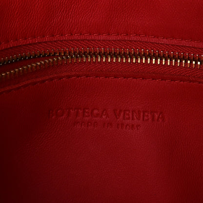 Bottega Veneta Lambskin Maxi Intrecciato Cassette Crossbody Bag Redstone 6 of 9