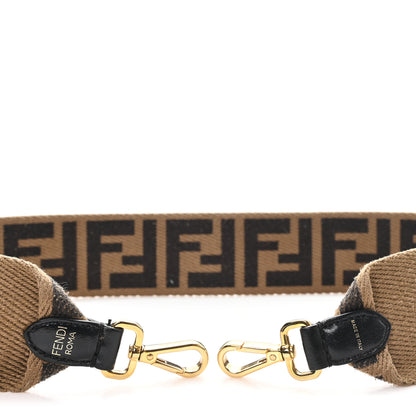 Fendi Ribbon Vitello Century FF 1974  Strap You Fango Marrone Ebano 3 of 4