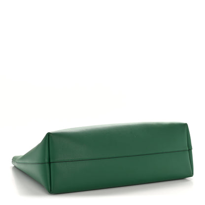 Saint Laurent Calfskin Large Shopping Tote Emerald Green 5 of 13