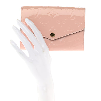 Louis Vuitton Vernis Sarah Compact Wallet Rose Ballerine 2 of 7